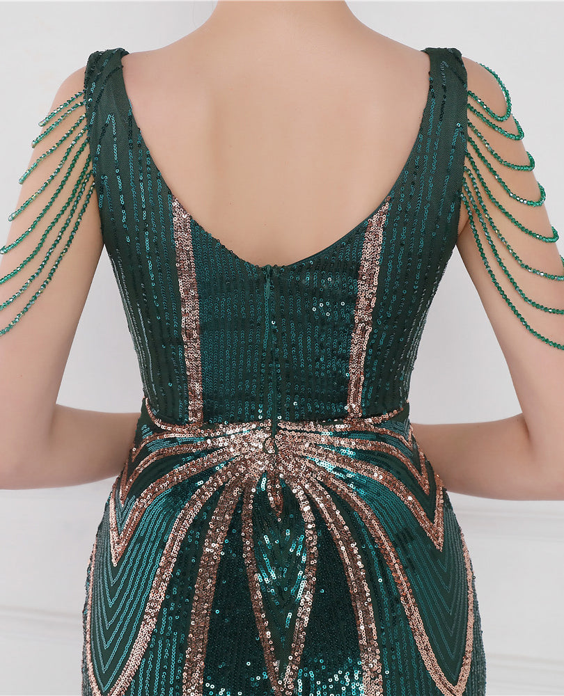 FancyENF Simplicity Sequin Evening Dress