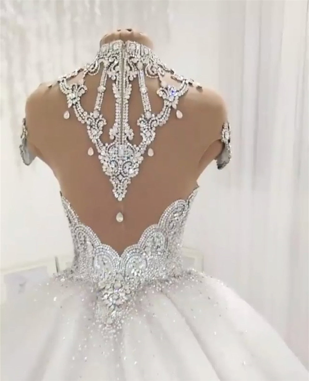 FancyENF Unforgettable Luxury Beaded Wedding Dress