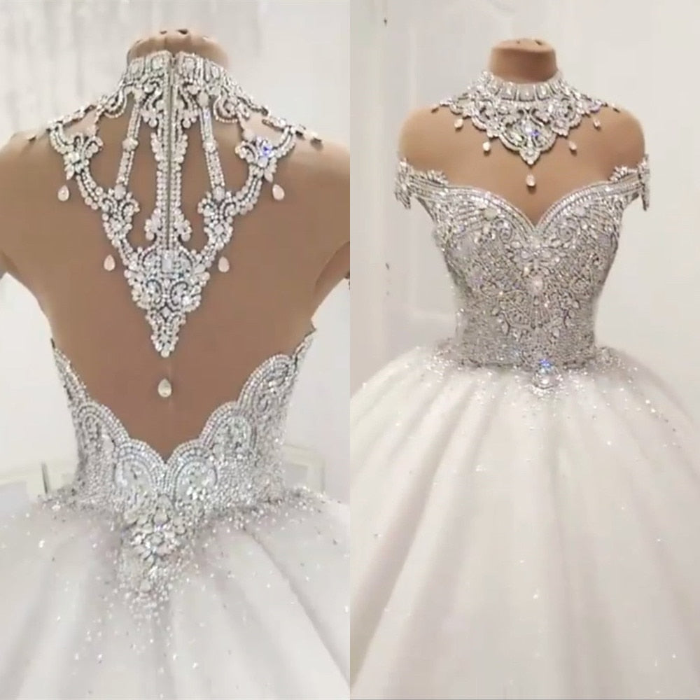 FancyENF Unforgettable Luxury Beaded Wedding Dress