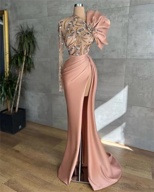 FancyENF Contemplating Glamorous One Shoulder Evening Dress