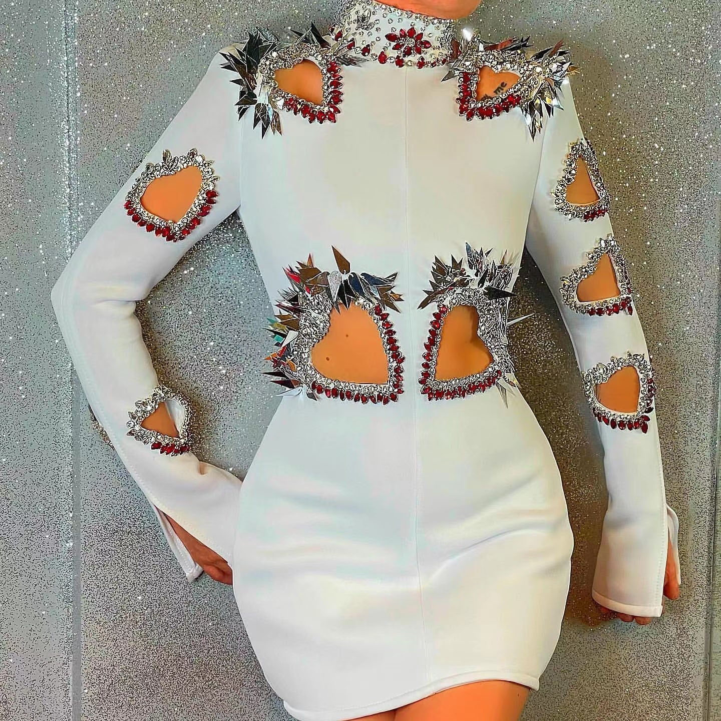 fancyENF Heartbreaker Sexy Mini Dress with Cutout Detail