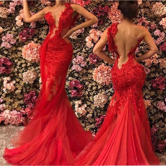 FancyENF Red Hot Backless Dress