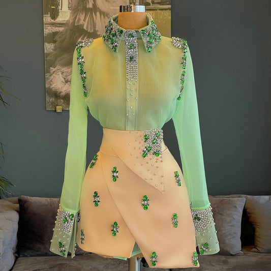 FancyENF Clovers Two Piece Dress Set